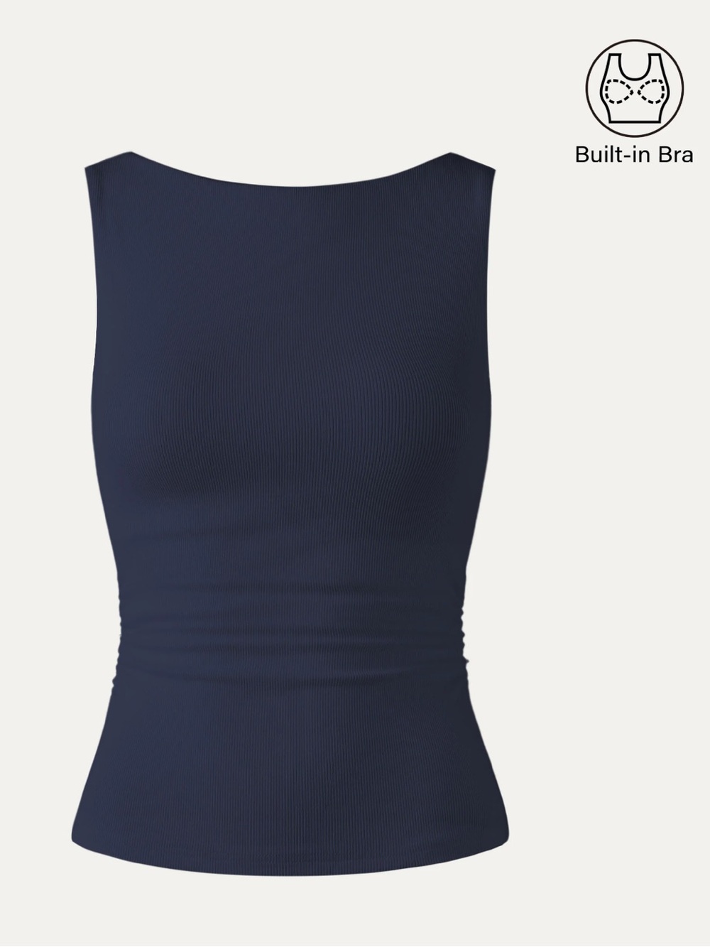 OGL | Plantive® Open Back Bra Tank Navy | Medium New with Tags